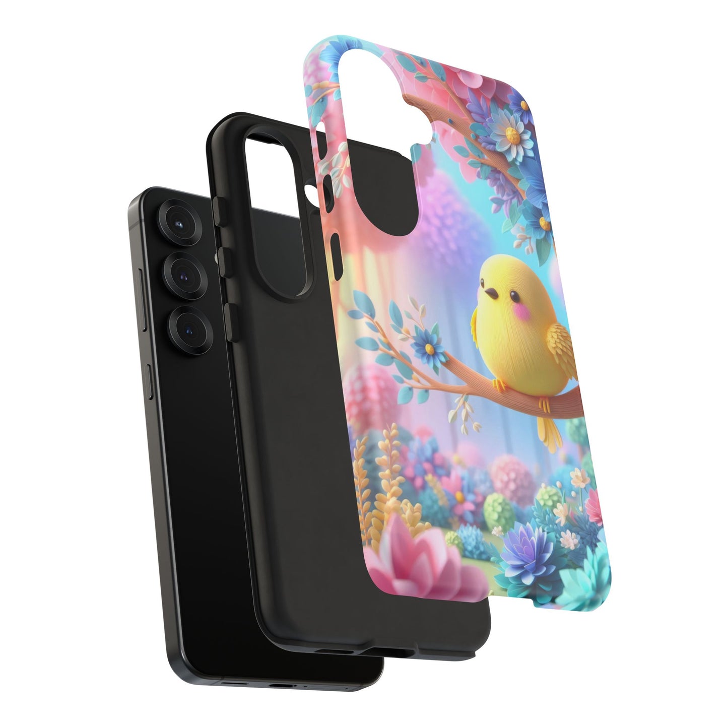 Colorful Bird Samsung Phone Case, Spring Vibe Mobile Shell