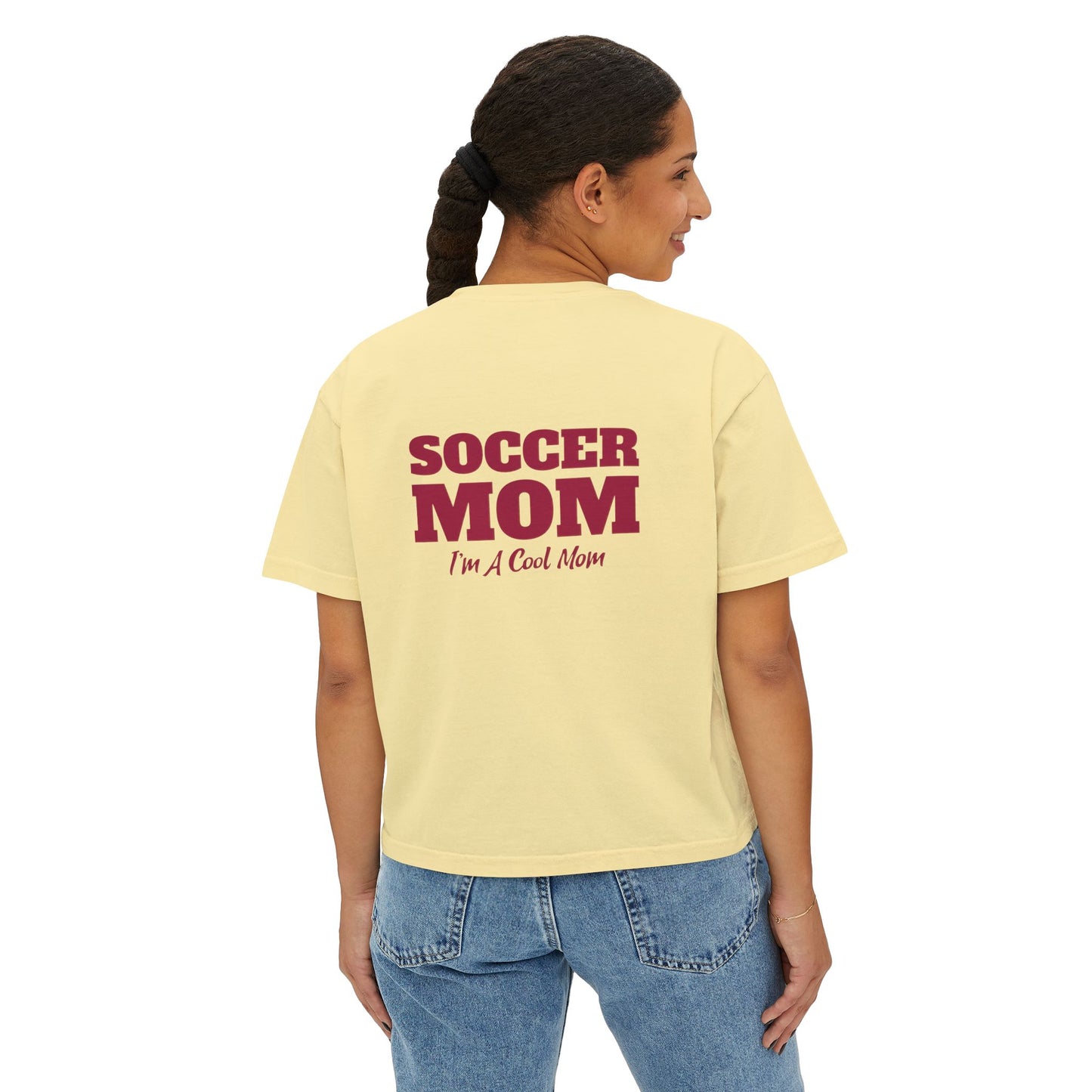 Soccer Mom I'm A Cool Mom Women's Boxy Tee