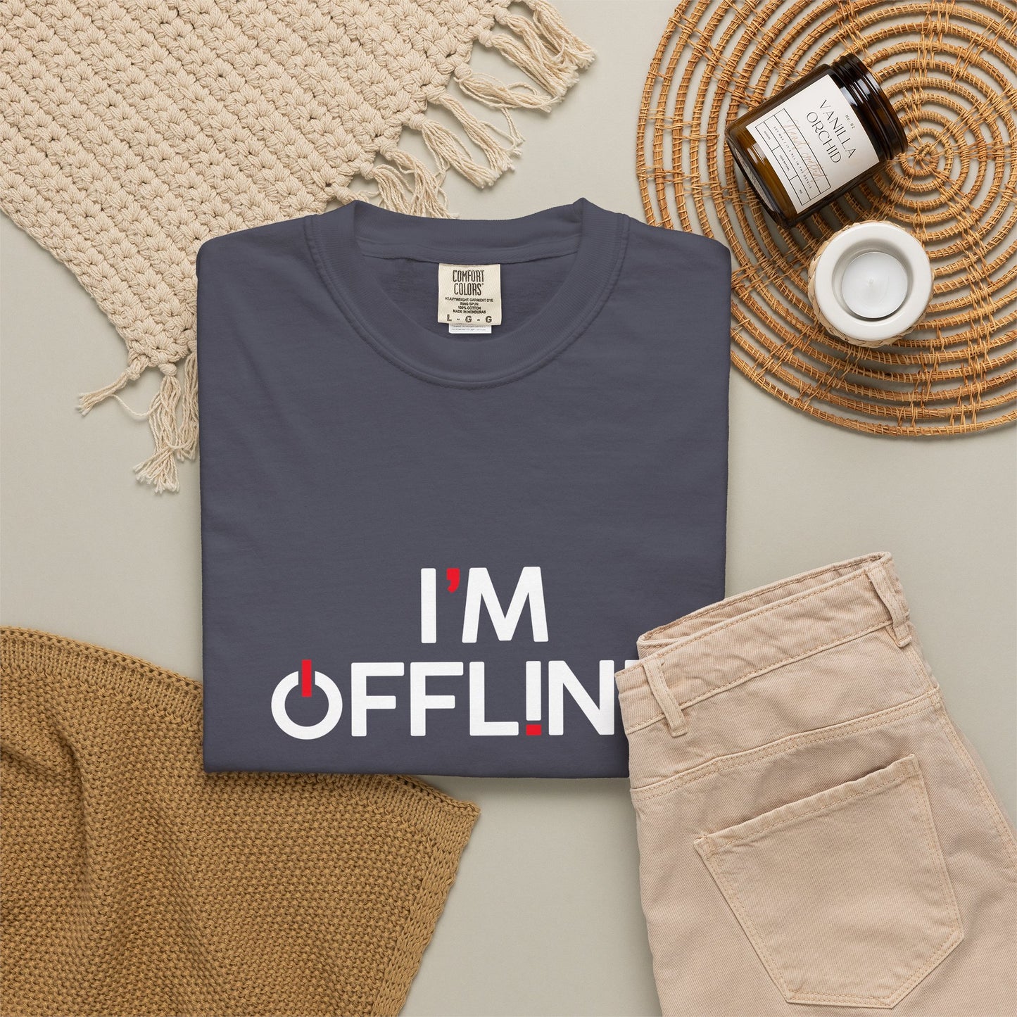 I'm Offline Statement Tee, Relaxed Graphic Shirt