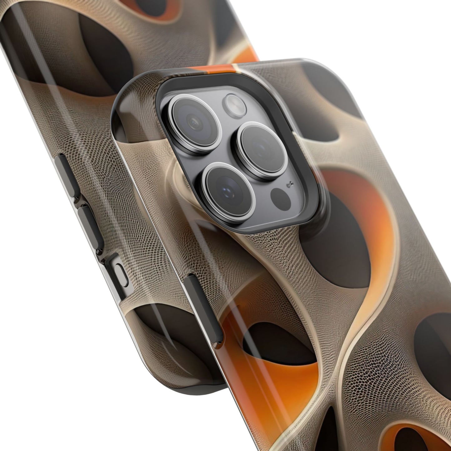 Stylish Magnetic Phone Cases, Abstract Geometric Design