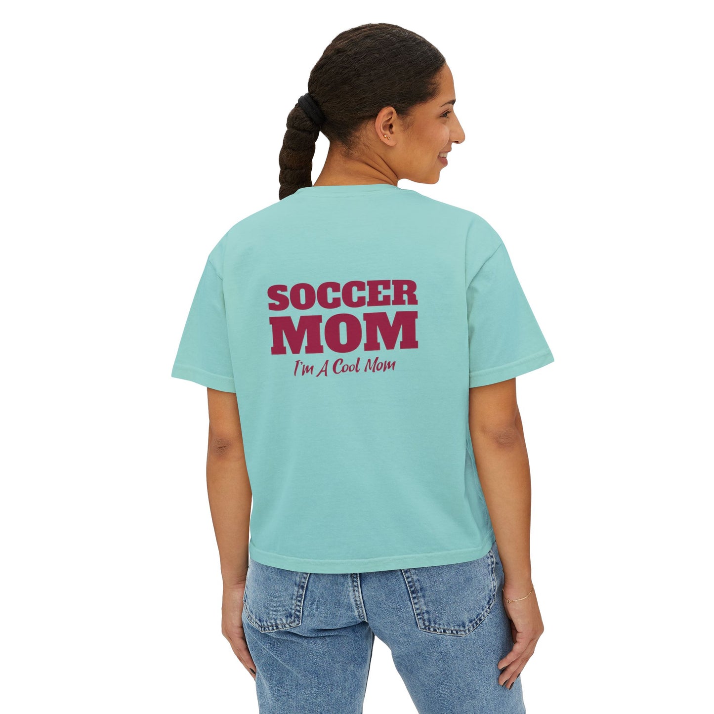 Soccer Mom I'm A Cool Mom Women's Boxy Tee