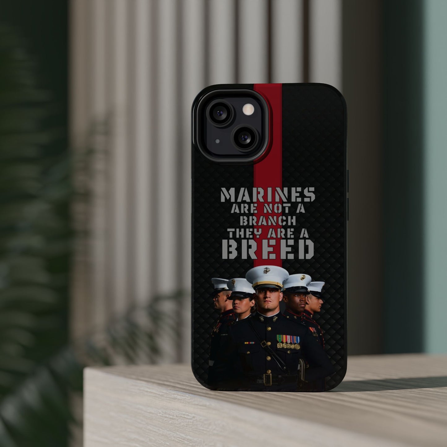 Marines Magnetic Tough Case - "Not a Branch, a Breed" Military iPhone Cover
