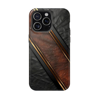 Stylish Leather Texture Magnetic Tough Cases