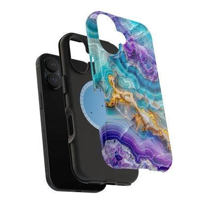 Blue Agate Magnetic Phone Case