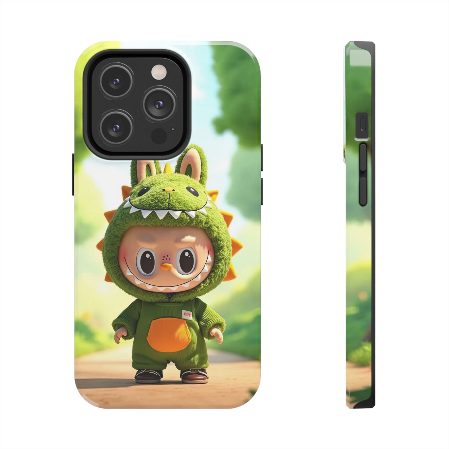 The Monsters Tough Case for iPhone Models – Playful Dinosaur Design, Dual Layer Protective Cover, Fun Mobile Accessory
