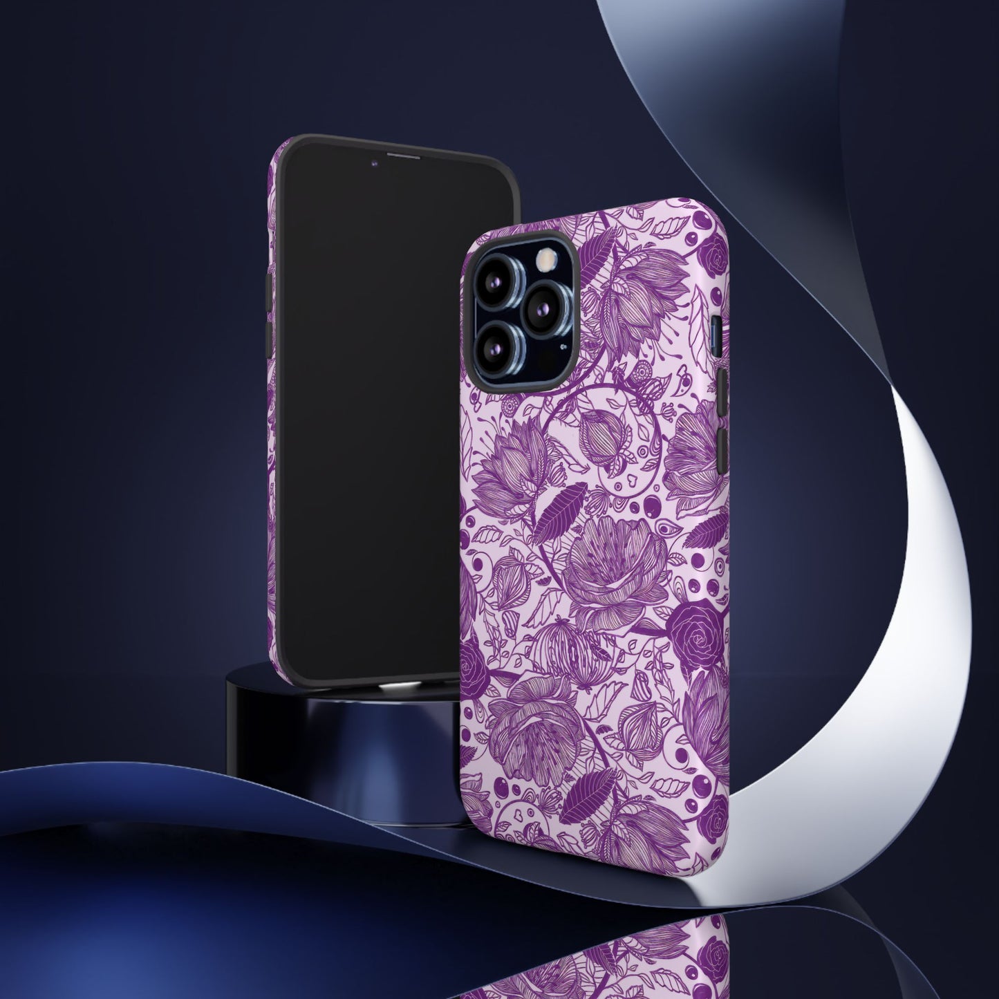 Graphical Garden: Purple Edition iPhone Tough Cases