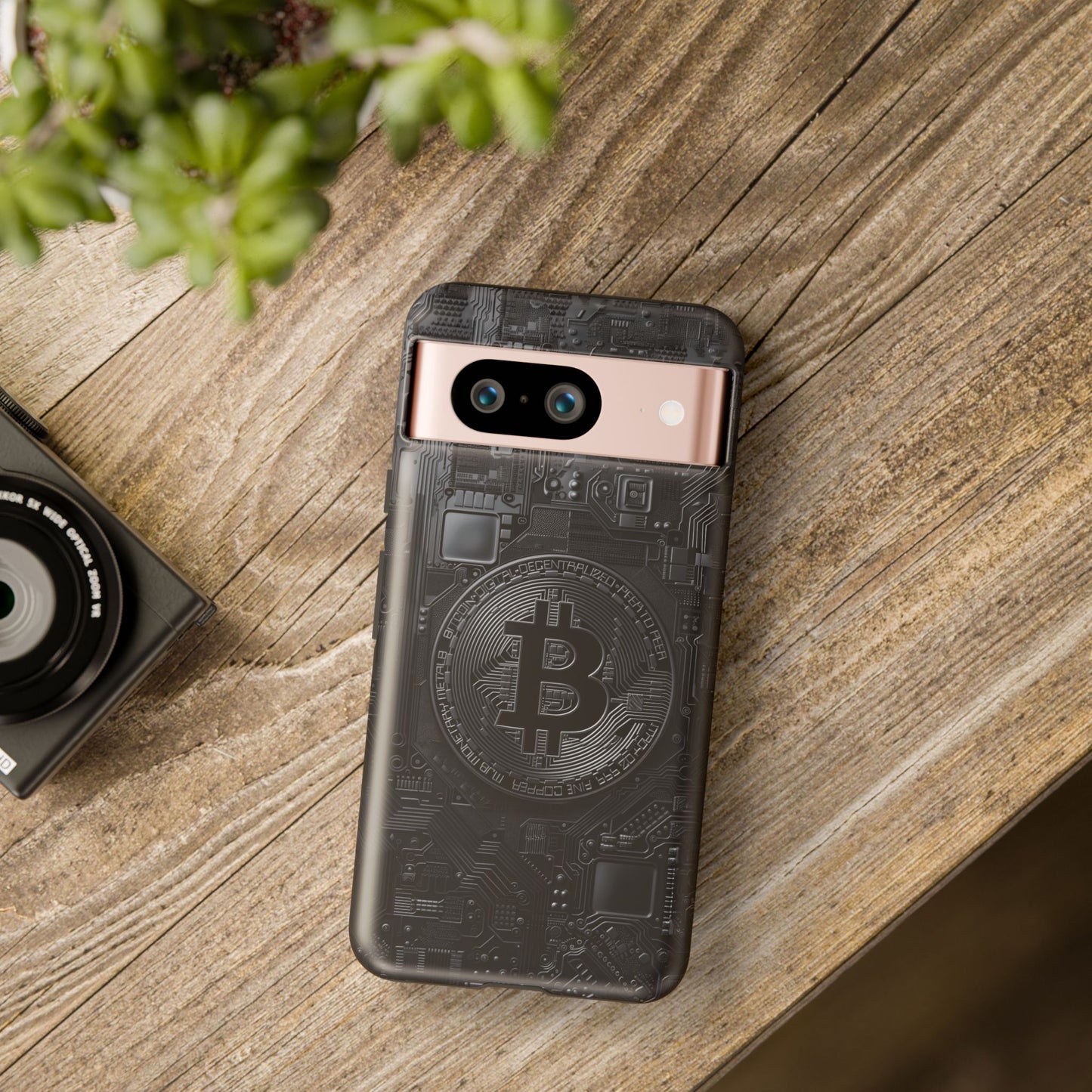 Bitcoin Google Pixel Tough Phone Case, Cryptocurrency Protection Cover