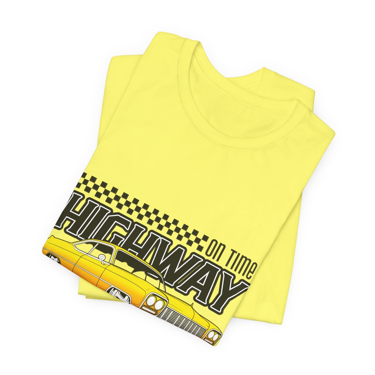 Camiseta de manga corta unisex con bomba de adrenalina On Time Highway