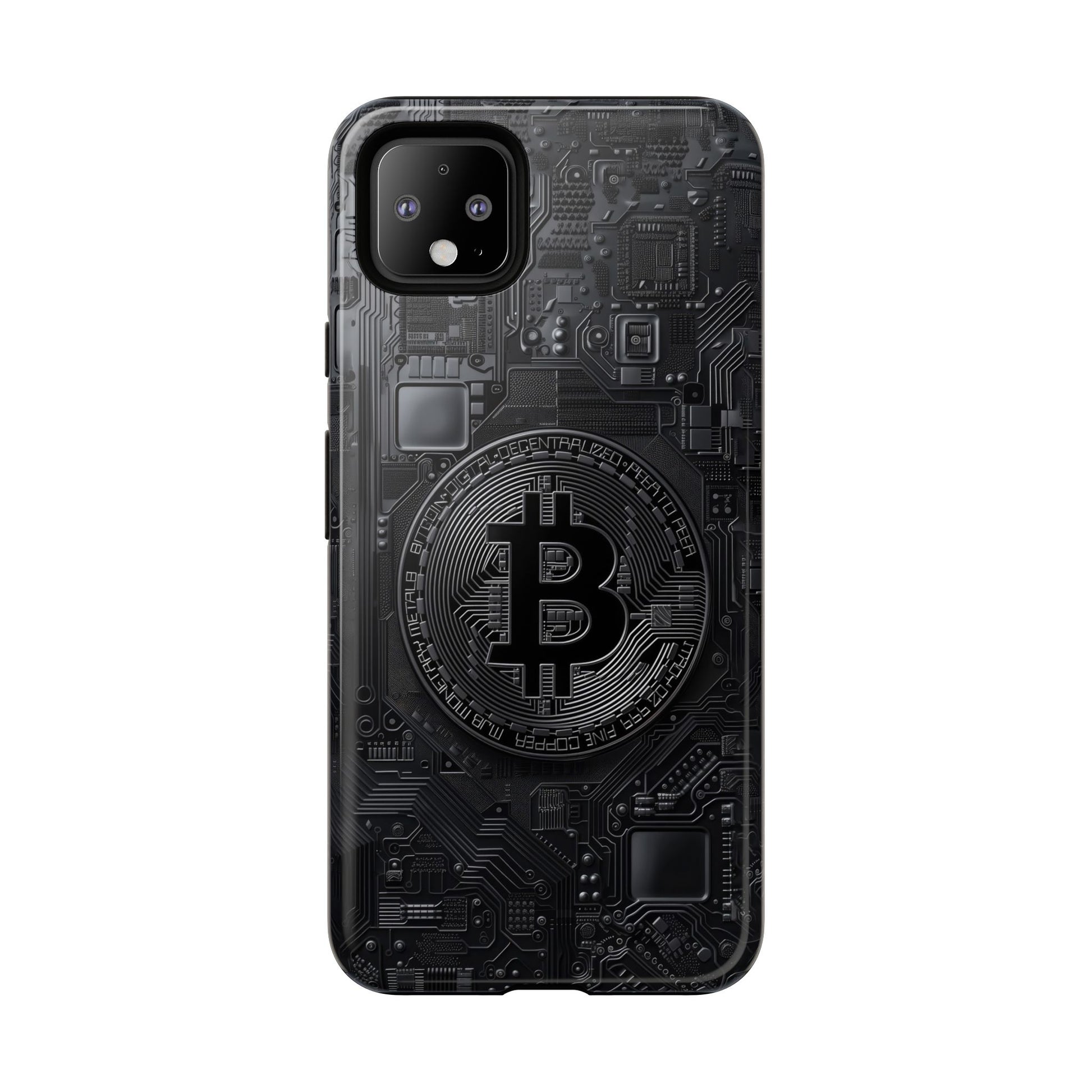 Bitcoin Google Pixel Tough Phone Case, Cryptocurrency Protection Cover