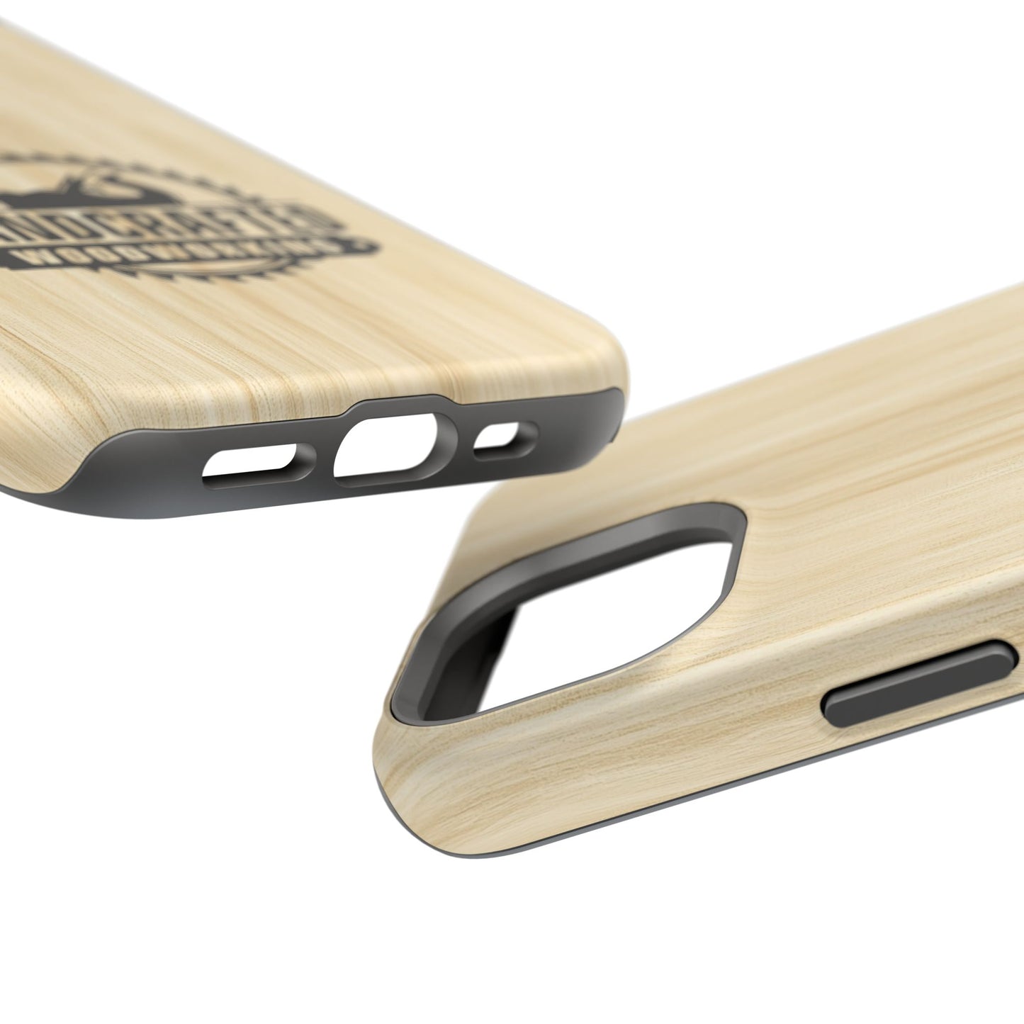 Handcrafted Woodworking Logo Magnetic Phone Cases
