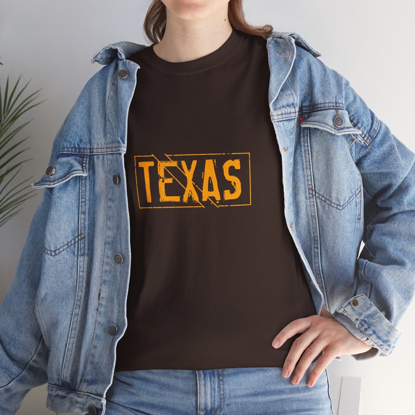 Texas Pride Unisex Heavy Cotton Tee - Casual Black T-Shirt for Texans