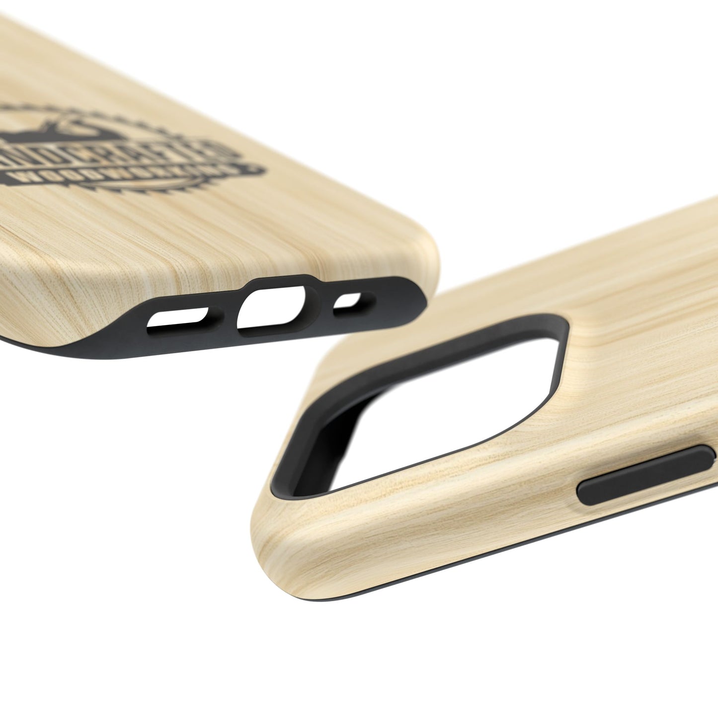 Handcrafted Woodworking Logo Magnetic Phone Cases