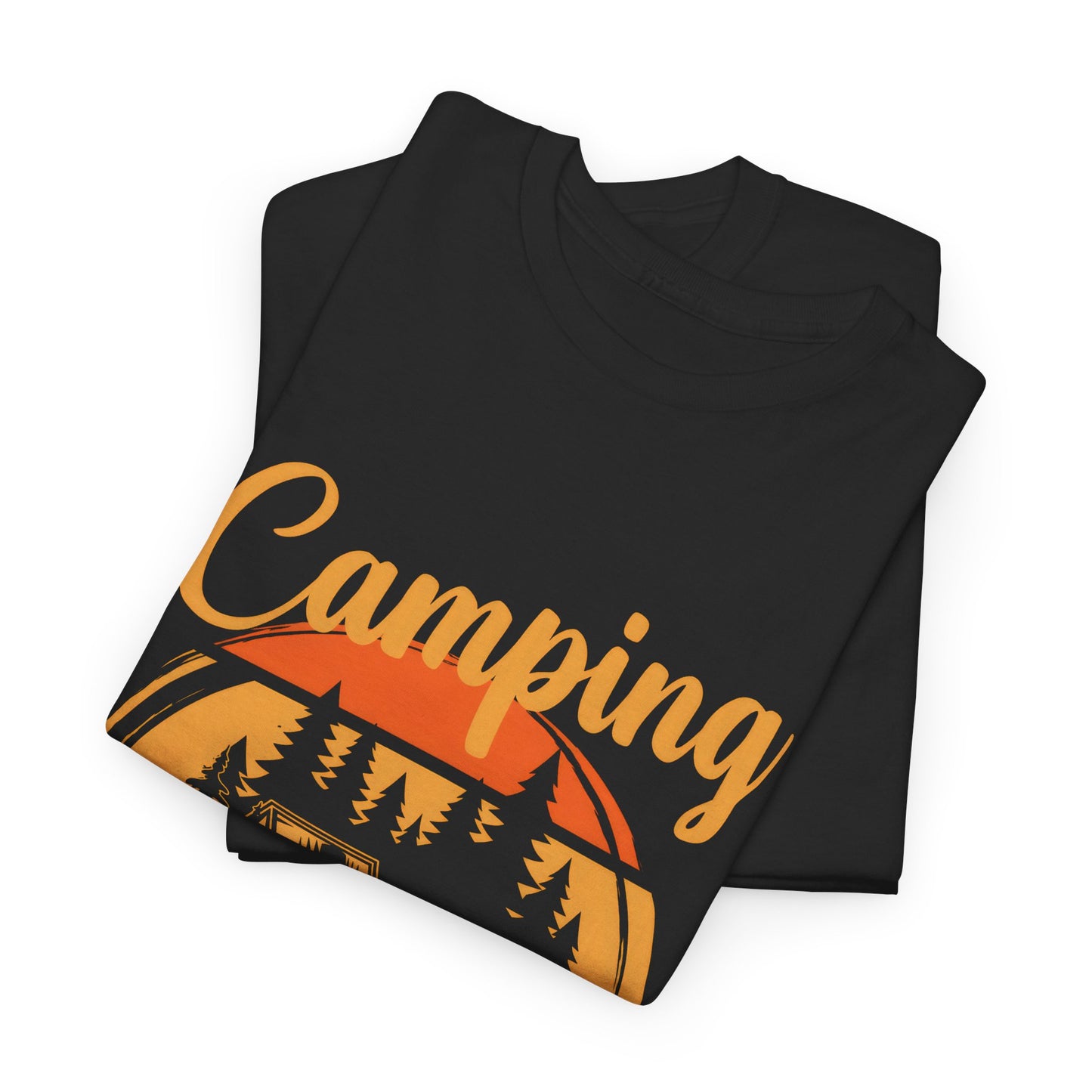 Camping Is My Happy Place Unisex Heavy Cotton Tee