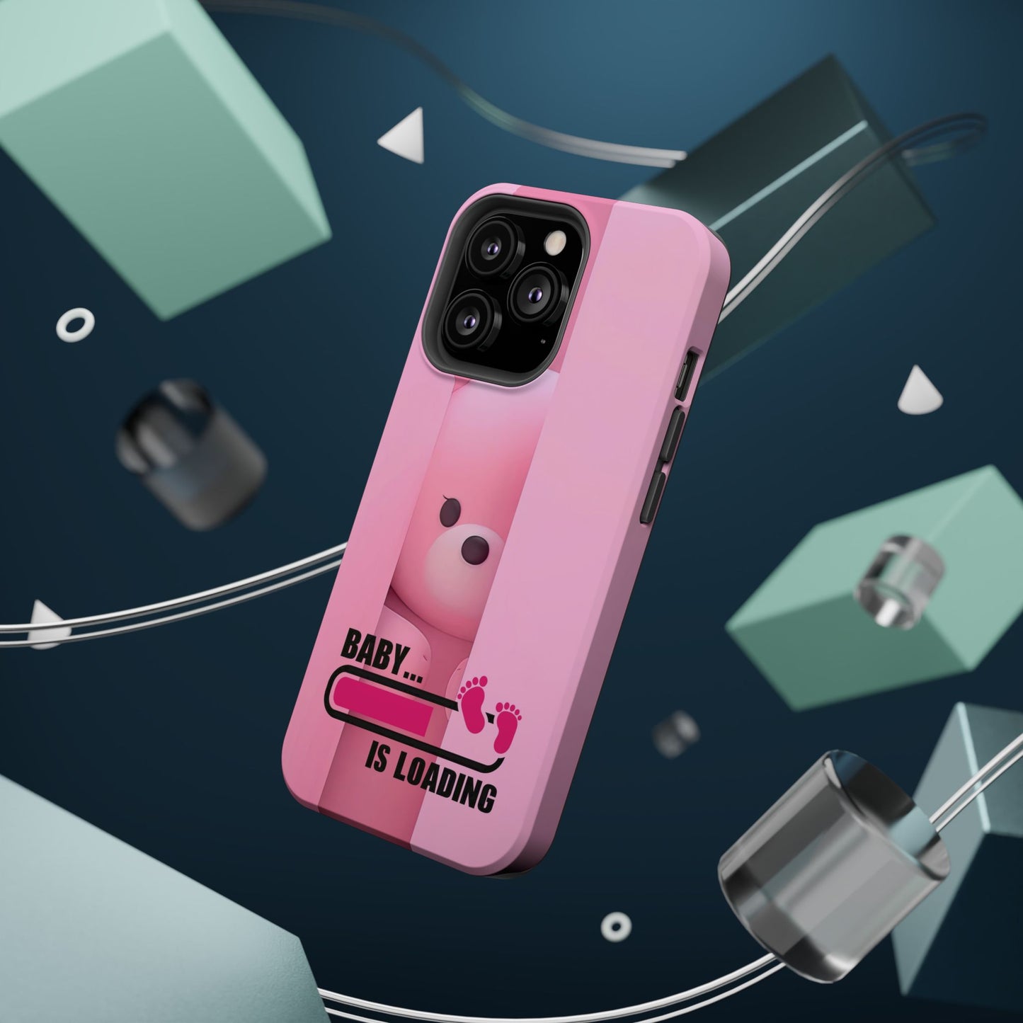 Cute Baby Loading Magnetic Phone Case, Expecting Parents Gift