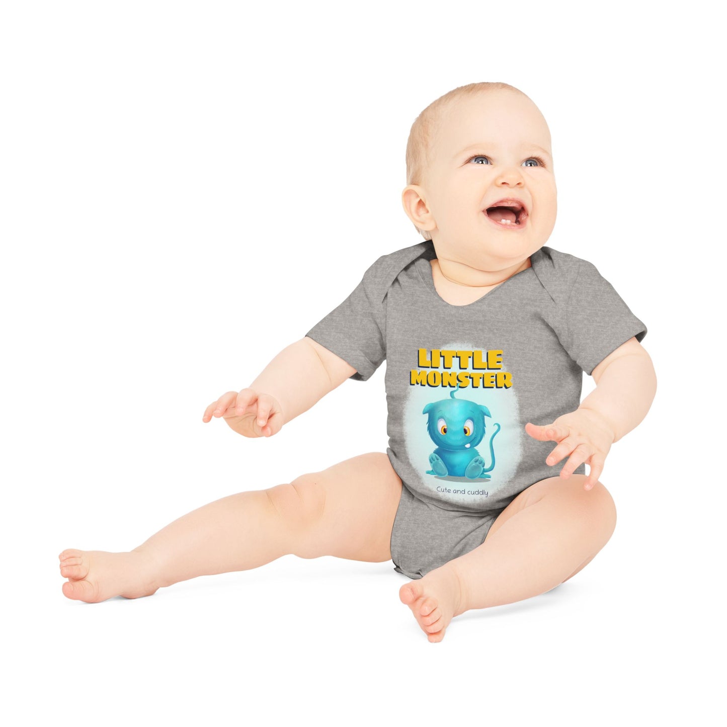 Little Monster Baby Organic Short Sleeve Bodysuit