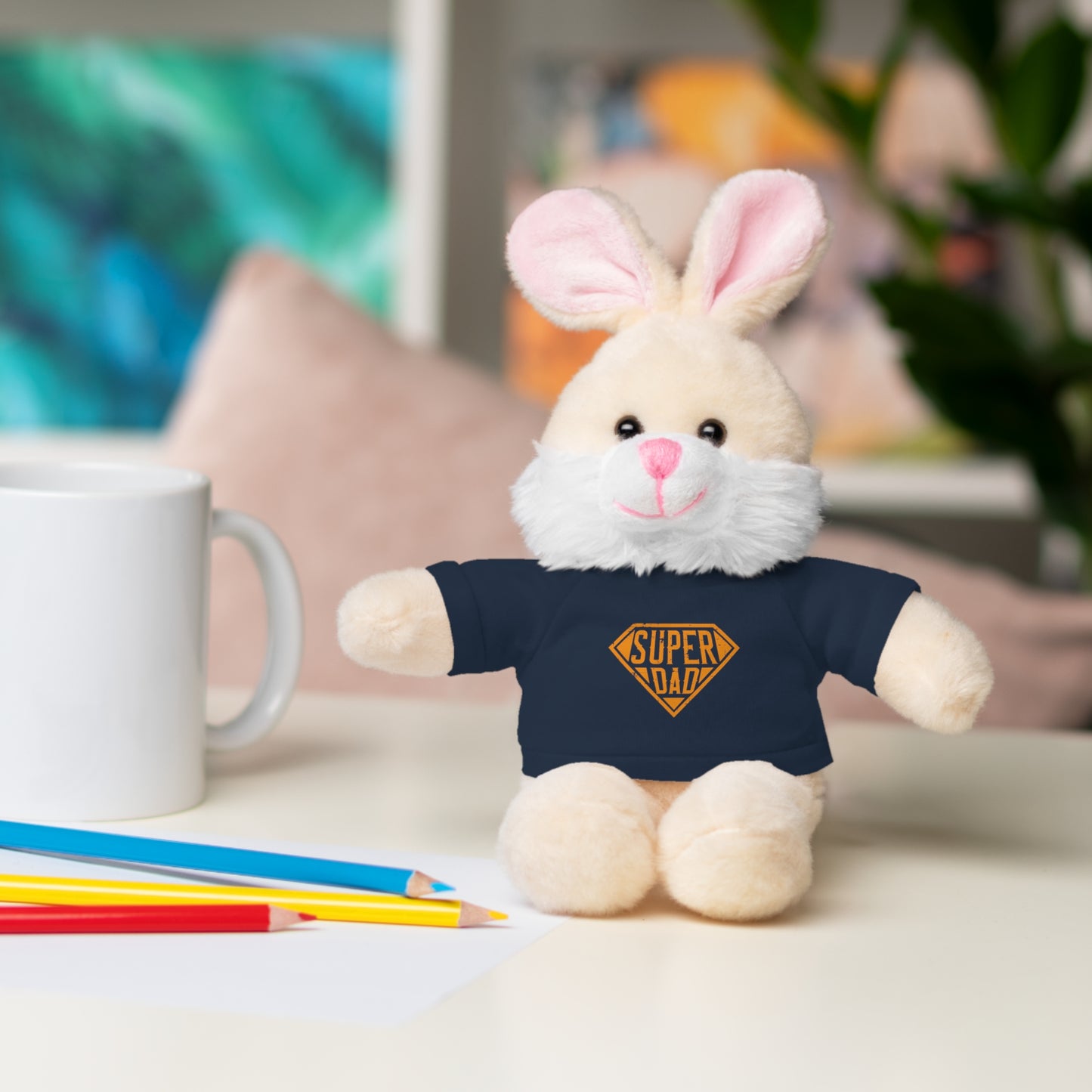 Super Dad Stuffed Animals, Personalized Gift for Father's Day
