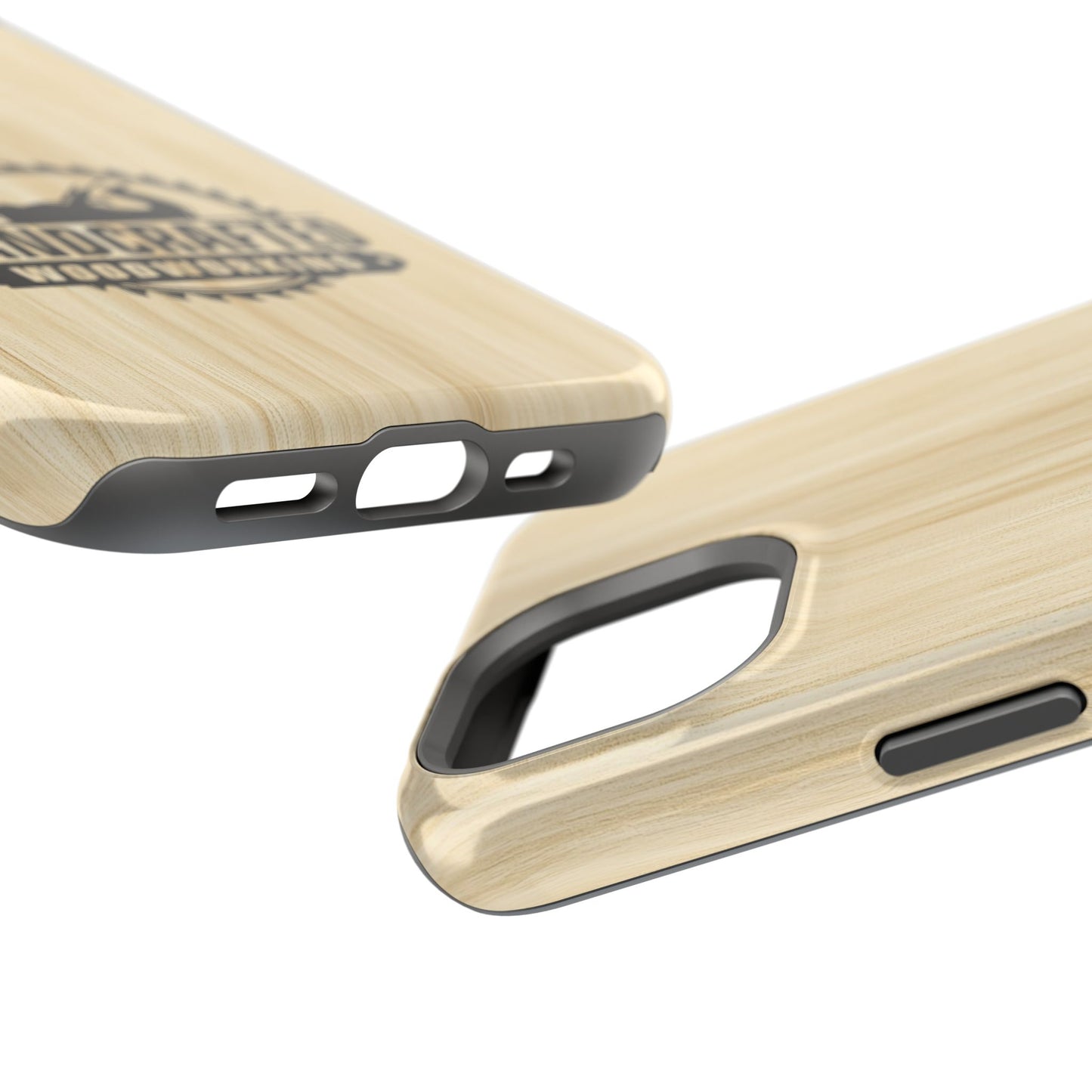 Handcrafted Woodworking Logo Magnetic Phone Cases
