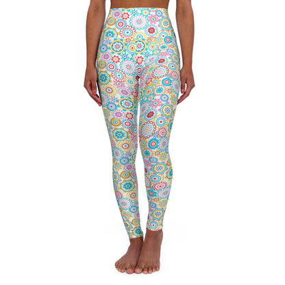 Flower Pop High Waisted Yoga Leggings