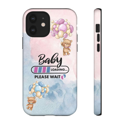 Cute Baby Loading Phone Case for iPhone - Maternity Cover for Pregnancy Reveal or Baby Shower