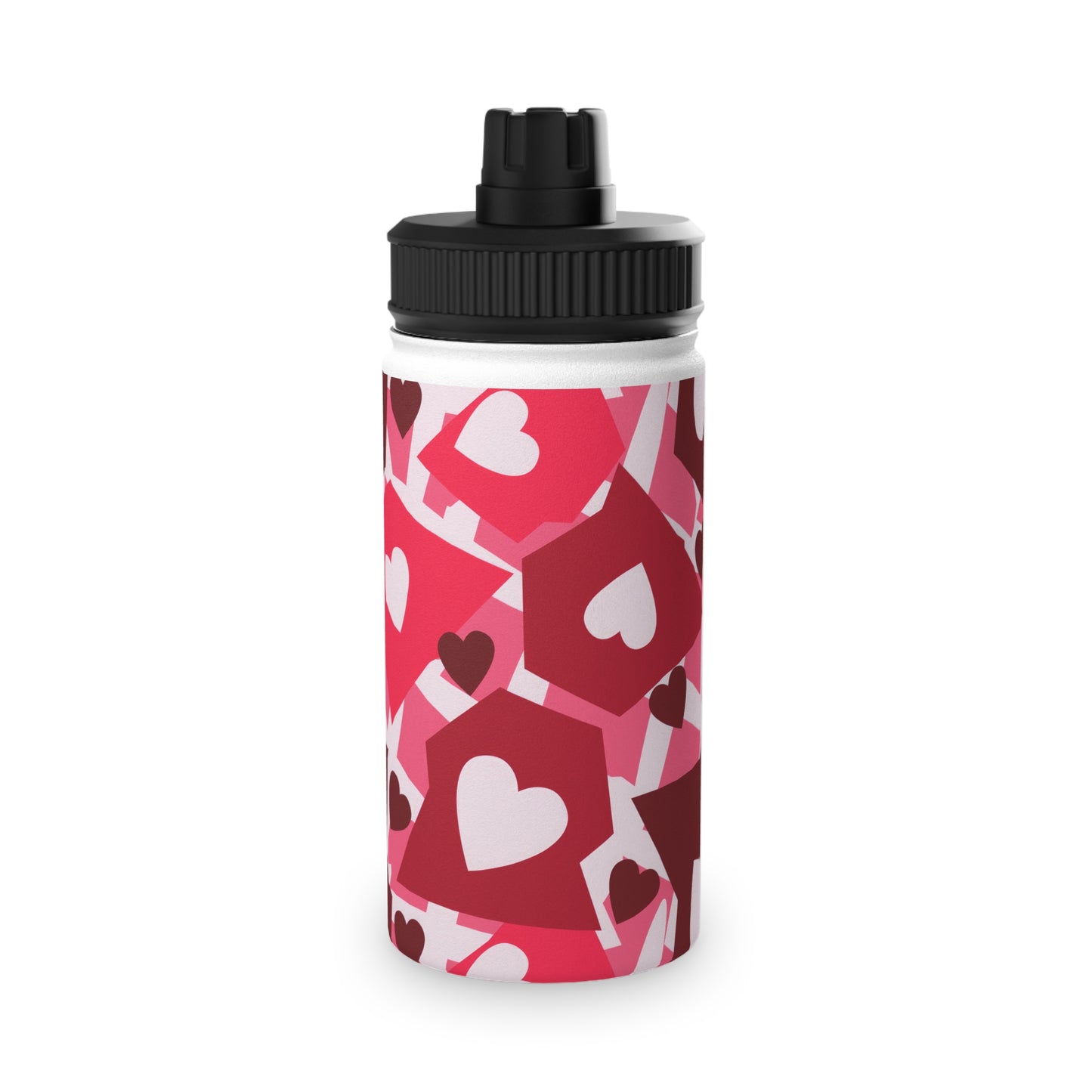 Love in Style Stainless Steel Water Bottle, Sports Lid