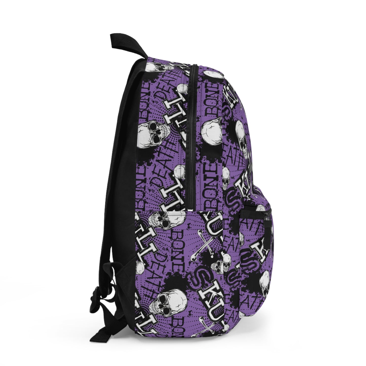 Skulls Minimalist Backpack Purple