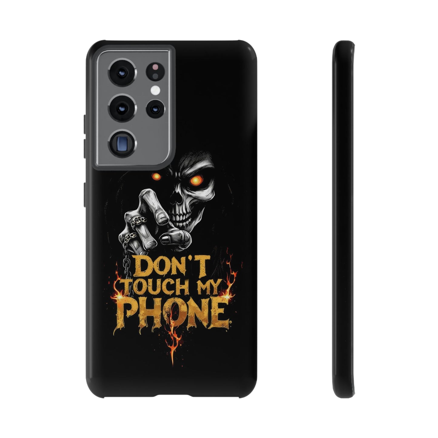 Skull Samsung Tough Cases, Don't Touch My Phone Cover,