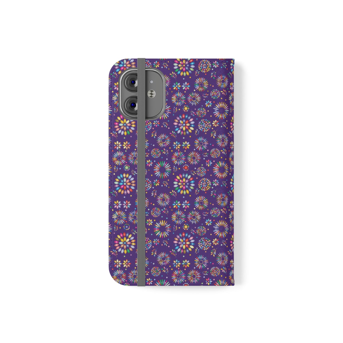 Vibrant Vibes Flip Cases / Purple