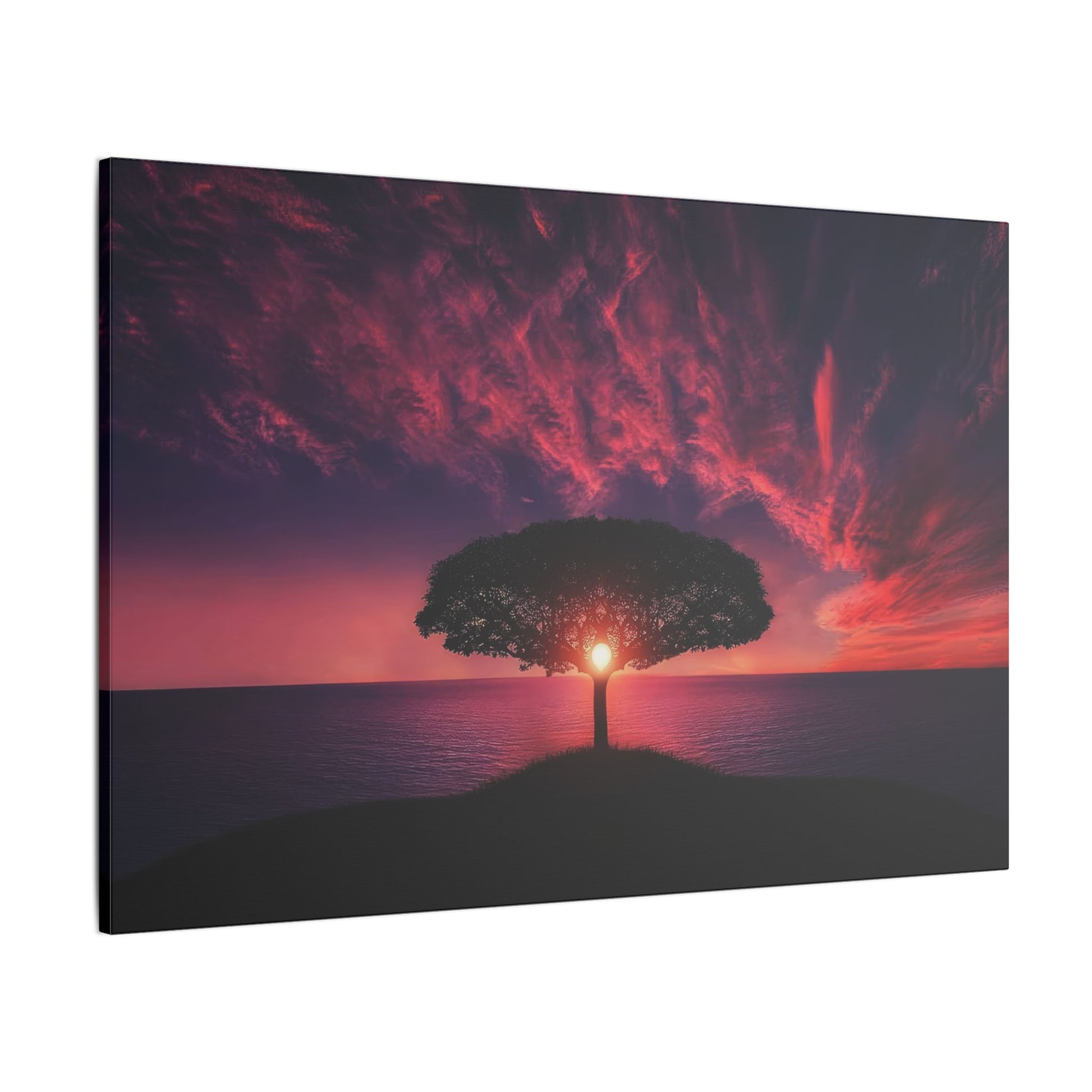 Golden Hour Through the Leaves - Canvas Print