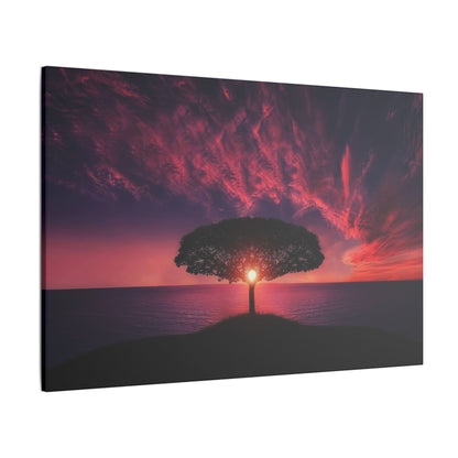 Golden Hour Through the Leaves - Canvas Print