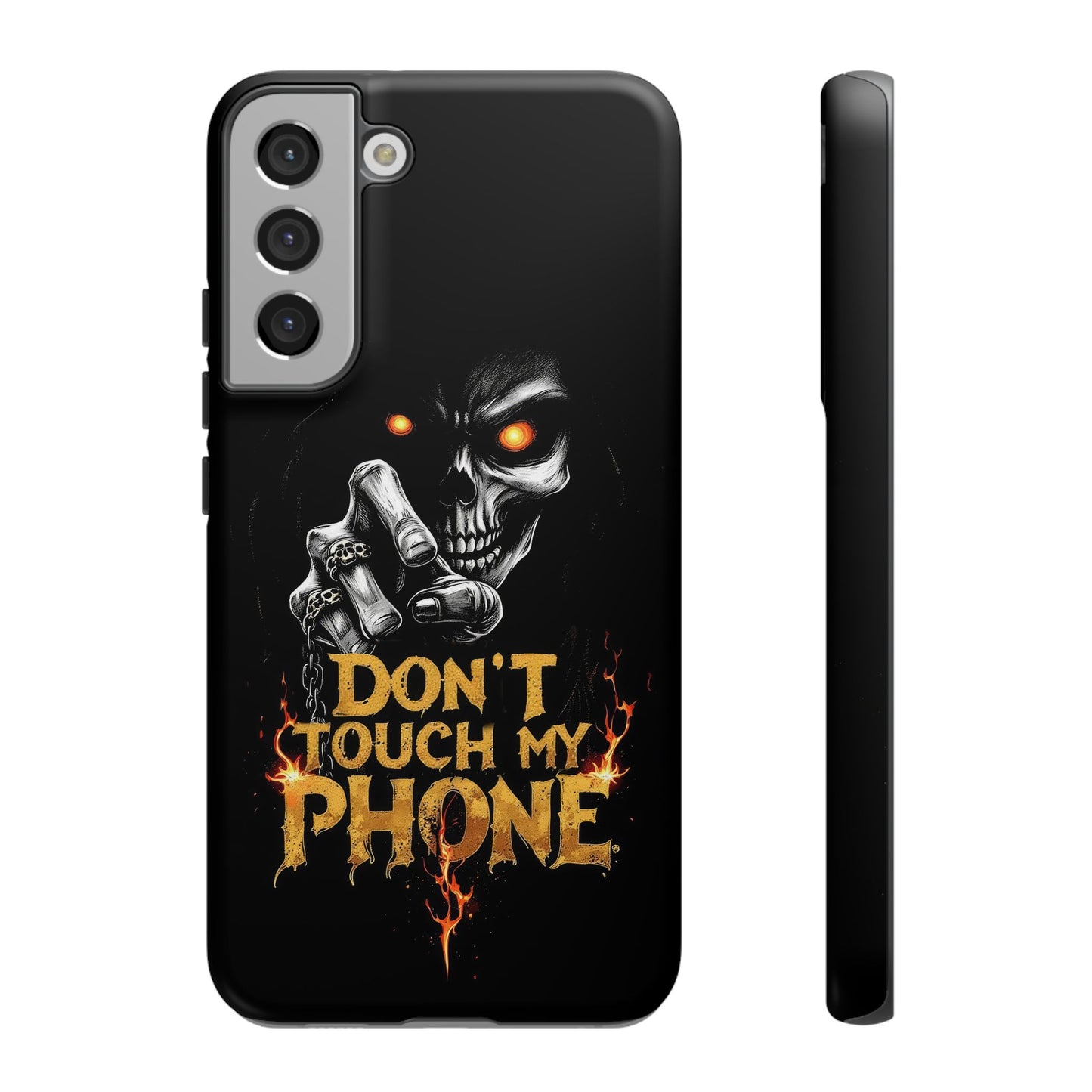 Skull Samsung Tough Cases, Don't Touch My Phone Cover,