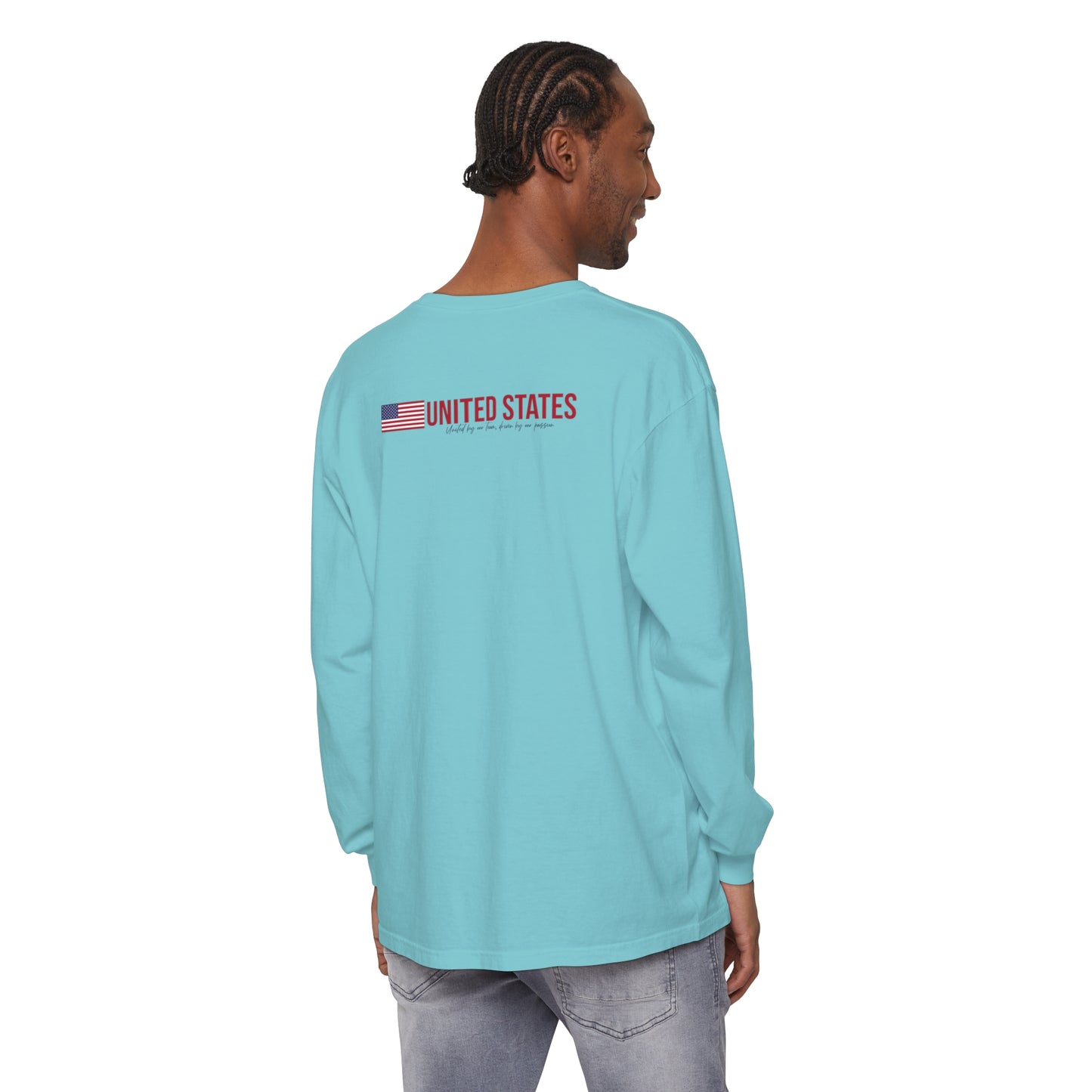 One Nation, One Dream Unisex Garment-dyed Long Sleeve T-Shirt