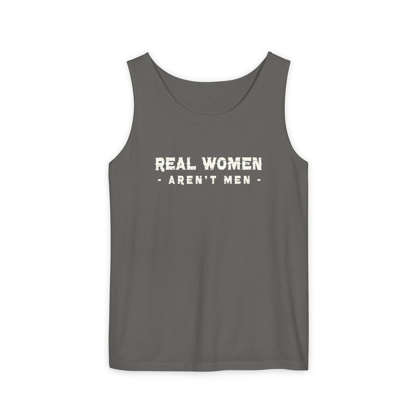 Real Women Unisex Garment-Dyed Tank Top  100% Ringspun US cotton