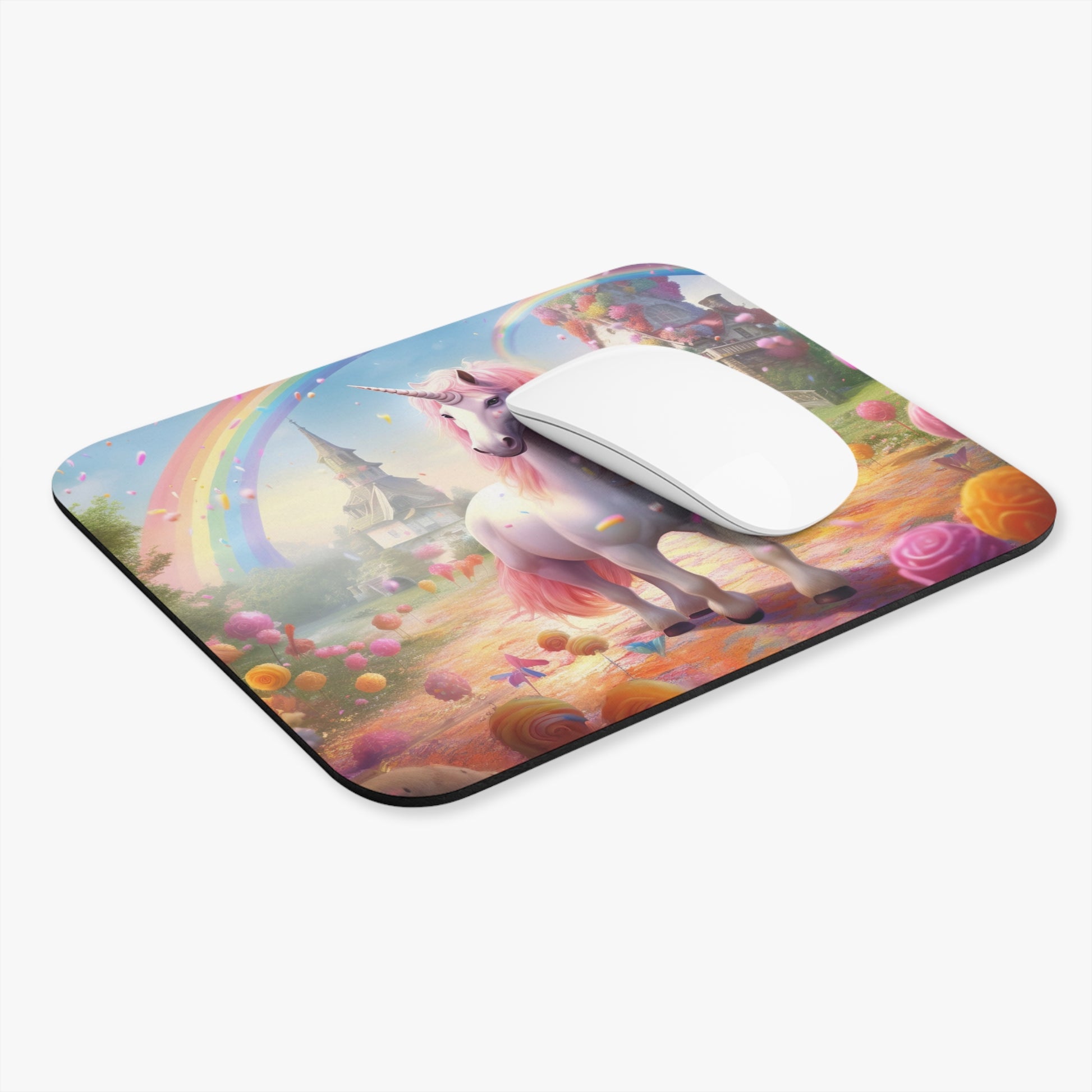Unicorn Mouse Pad, Rainbow Desk Accessory