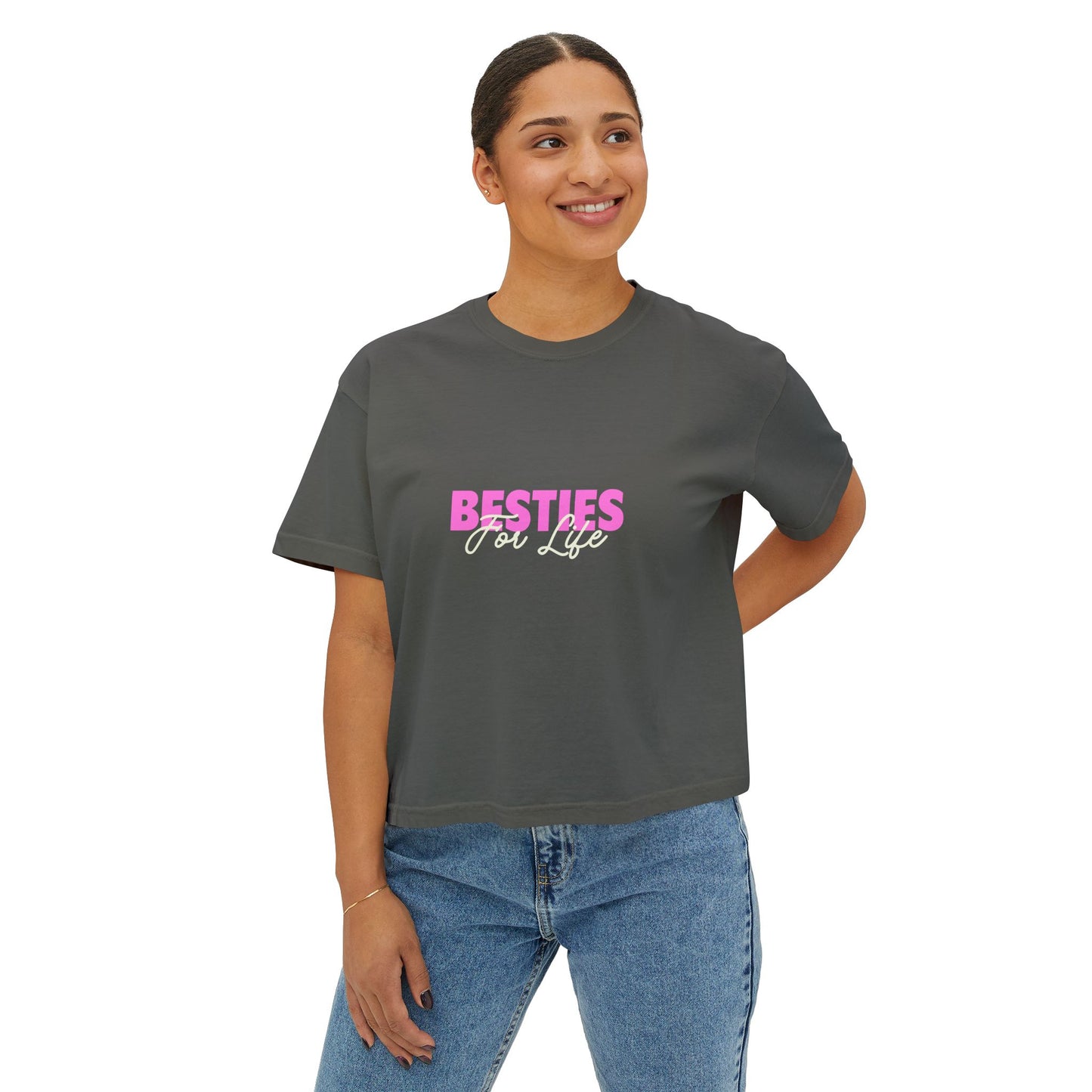 Besties For Life Women's Boxy Tee