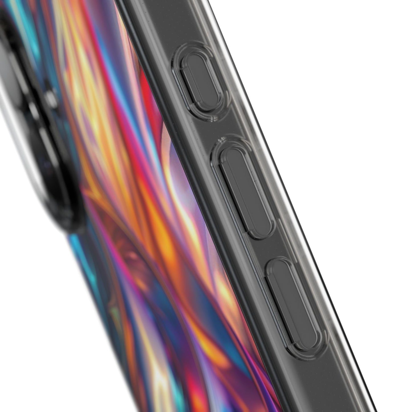 Colorful Clear Case for iPhone – Abstract Art Design