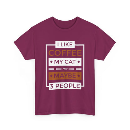 Coffee Cat Lover T-shirt, Funny Graphic Tee