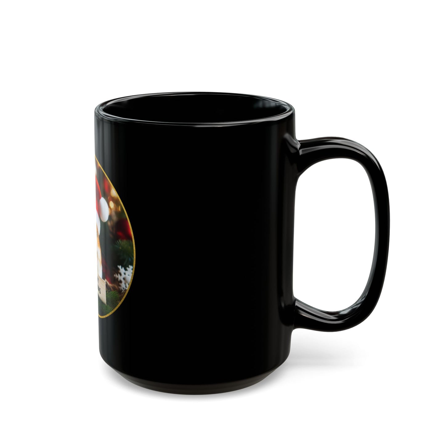 Hamster Claus is Coming to Town Black Mug - 11oz, 15oz