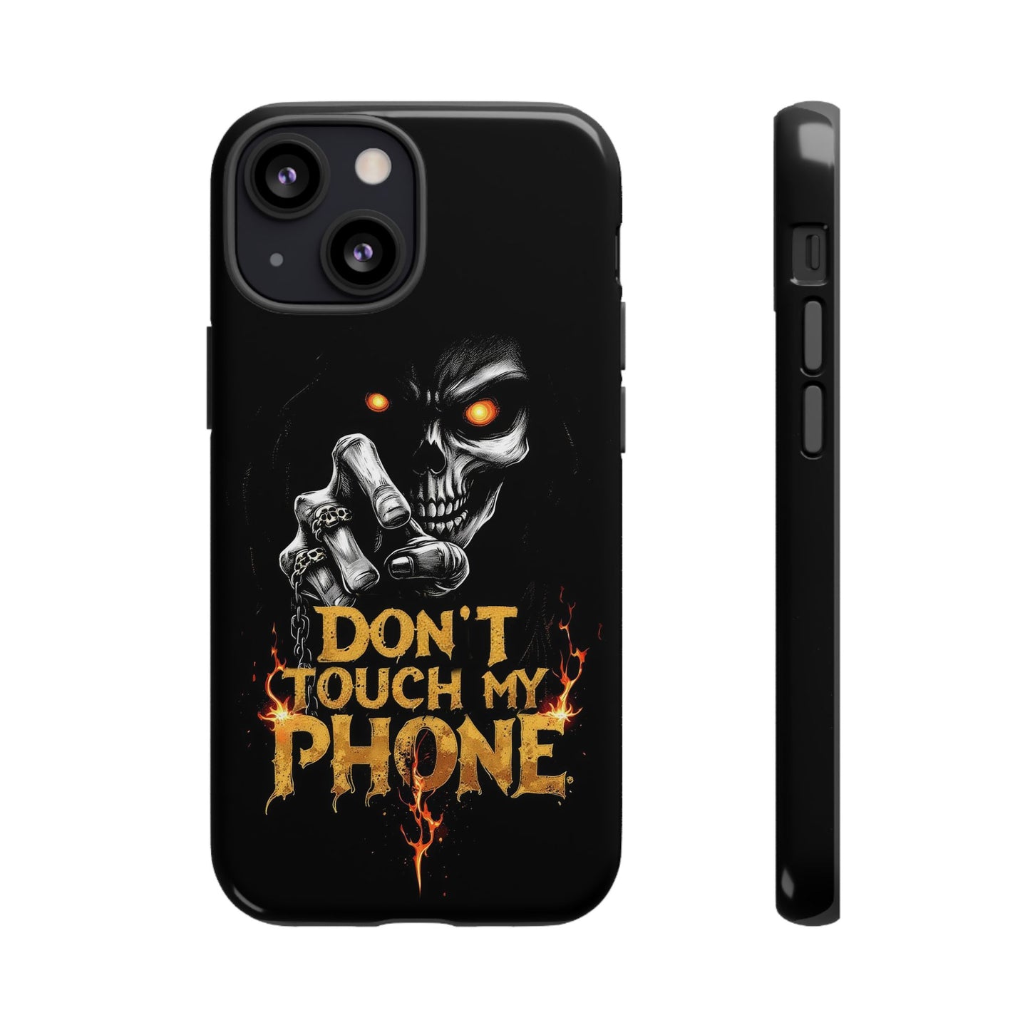 Skull iPhone Tough Cases, Don't Touch My Phone