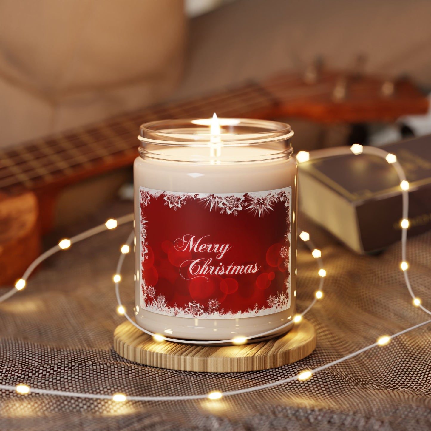 Merry Christmas Scented Soy Candle, 9oz