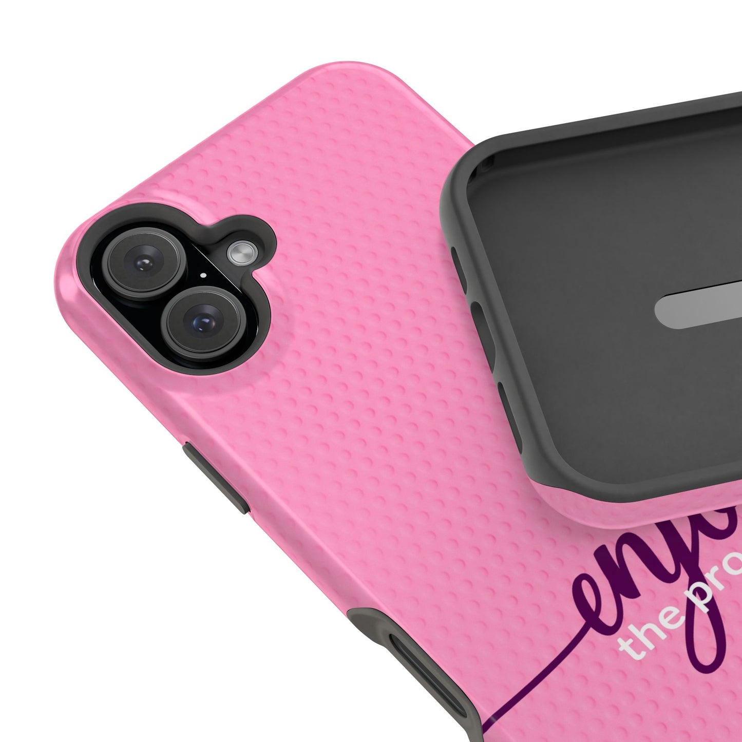 Enjoy the Process Magnetic Case - Motivational Pink Phone Cover for Women