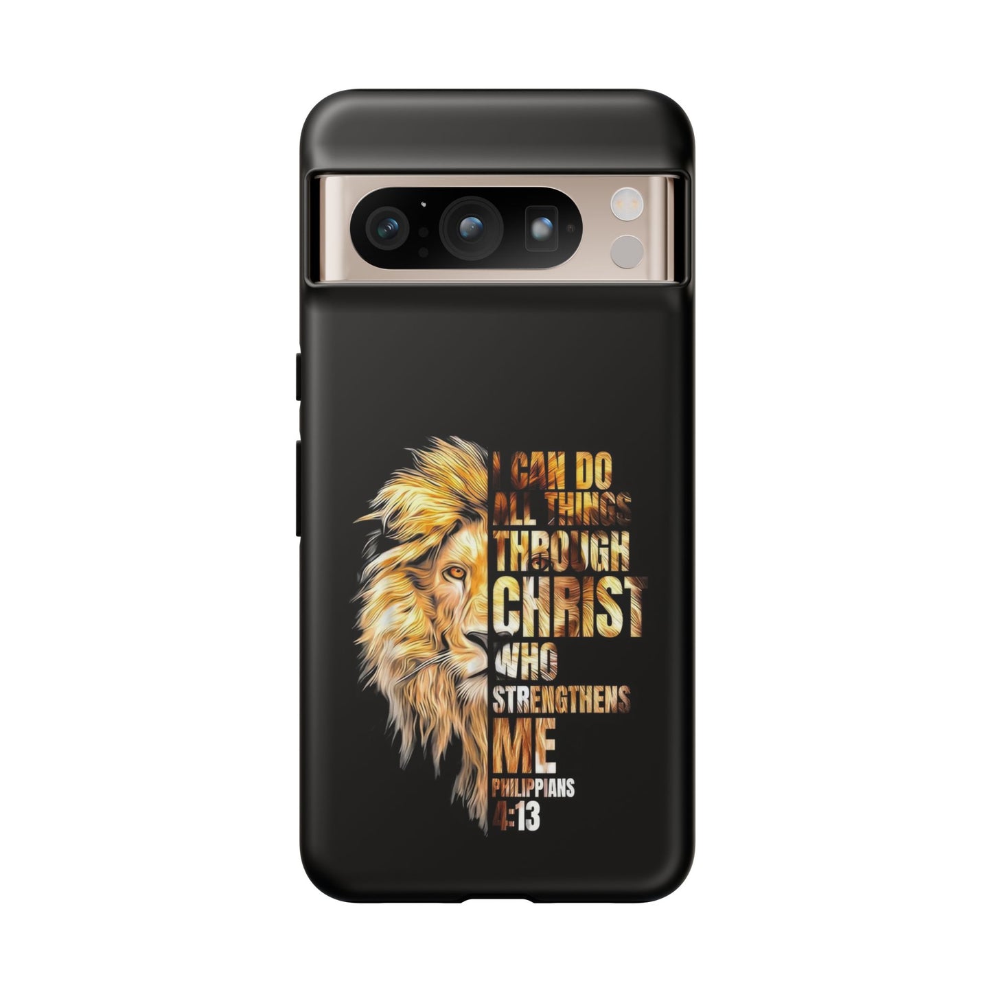 Inspirational Lion  Google Pixel Phone Case, Strength & Faith, Christian Accessories
