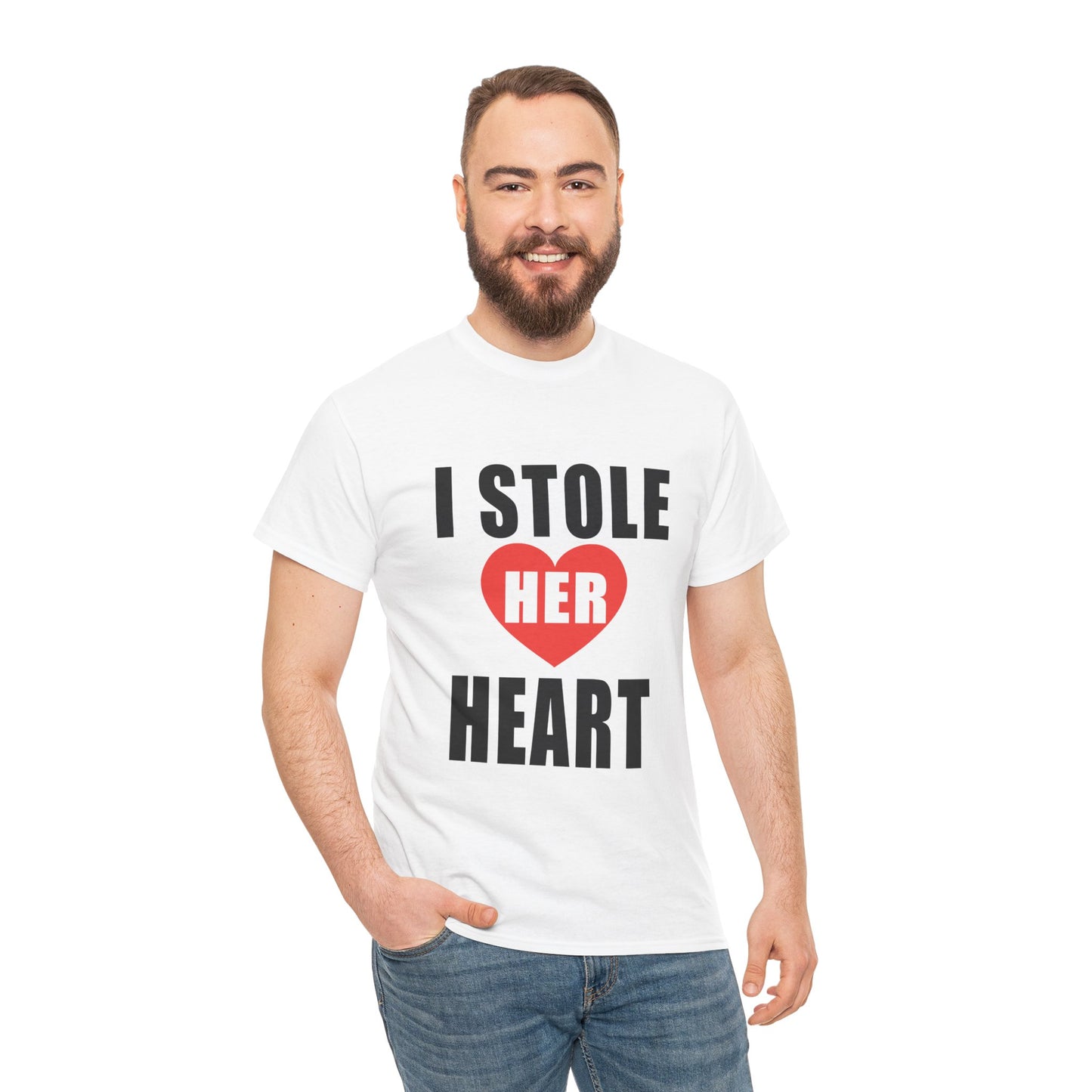I Stole Her Heart,  Romantic Valentine Tee for Couples, A Part