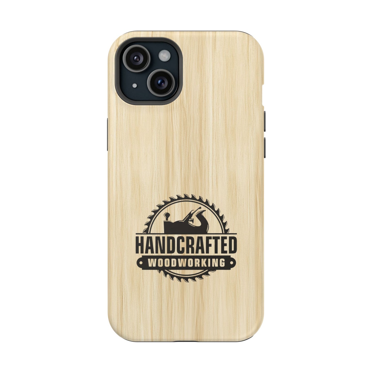 Handcrafted Woodworking Logo Magnetic Phone Cases