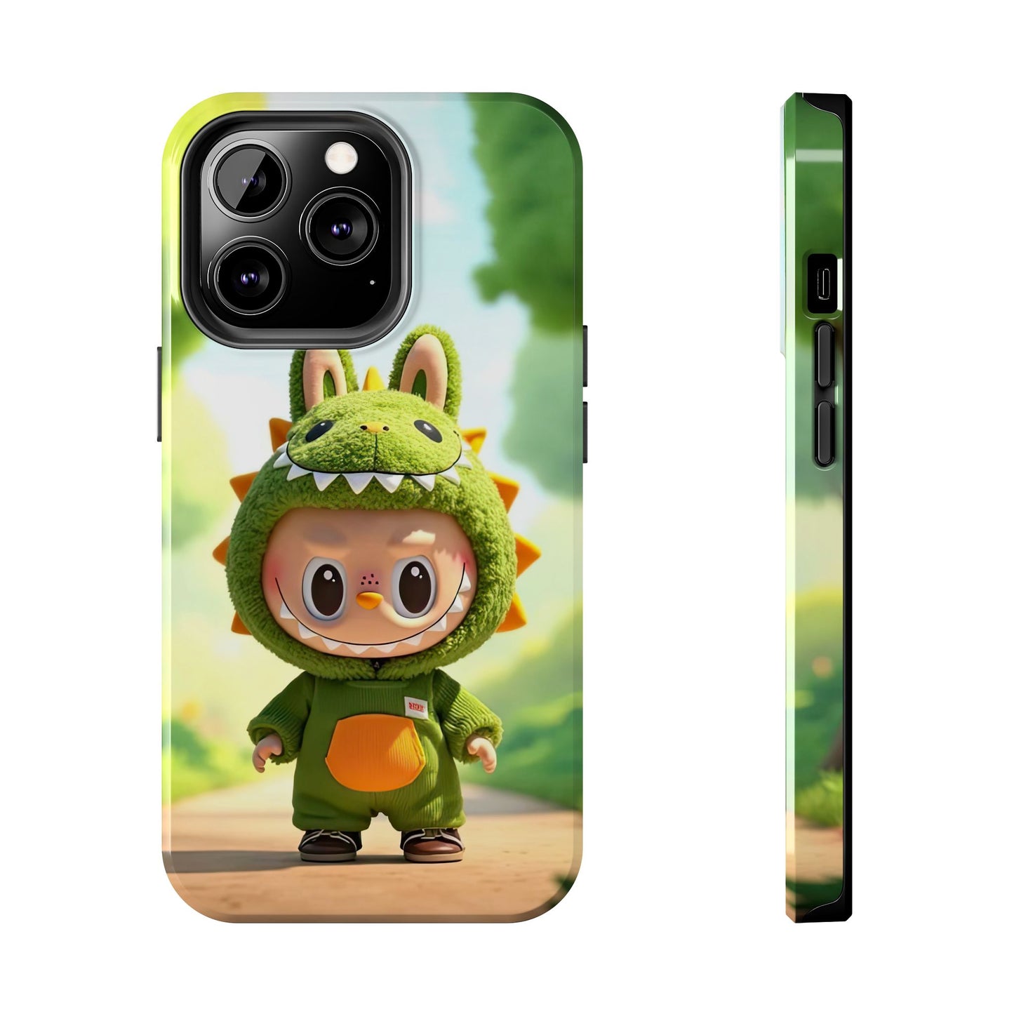 The Monsters Tough Case for iPhone Models – Playful Dinosaur Design, Dual Layer Protective Cover, Fun Mobile Accessory
