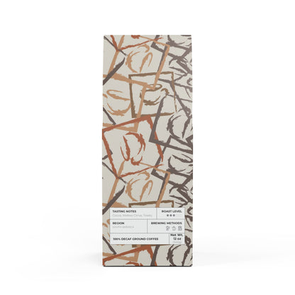 Trapper Peak Decaf Coffee Blend (Medium Roast) / Tasting notes: Cocoa, mellow citrus, toasty