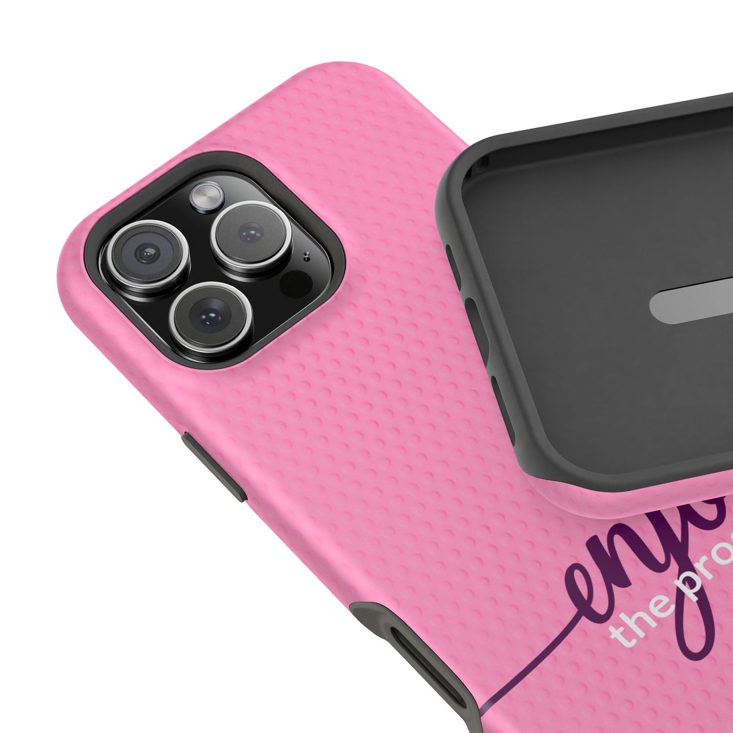 Enjoy the Process Magnetic Case - Motivational Pink Phone Cover for Women