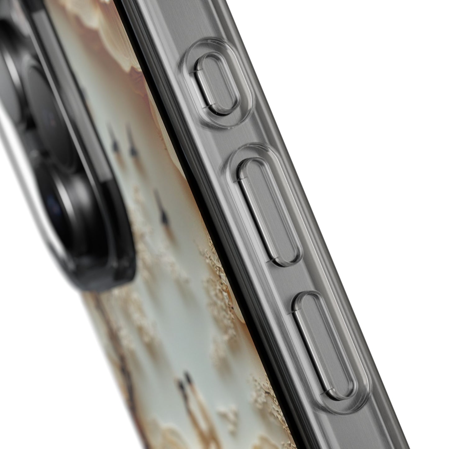 Romantic Couple 3D Effect Clear Cases,  Artistic Protective Cover