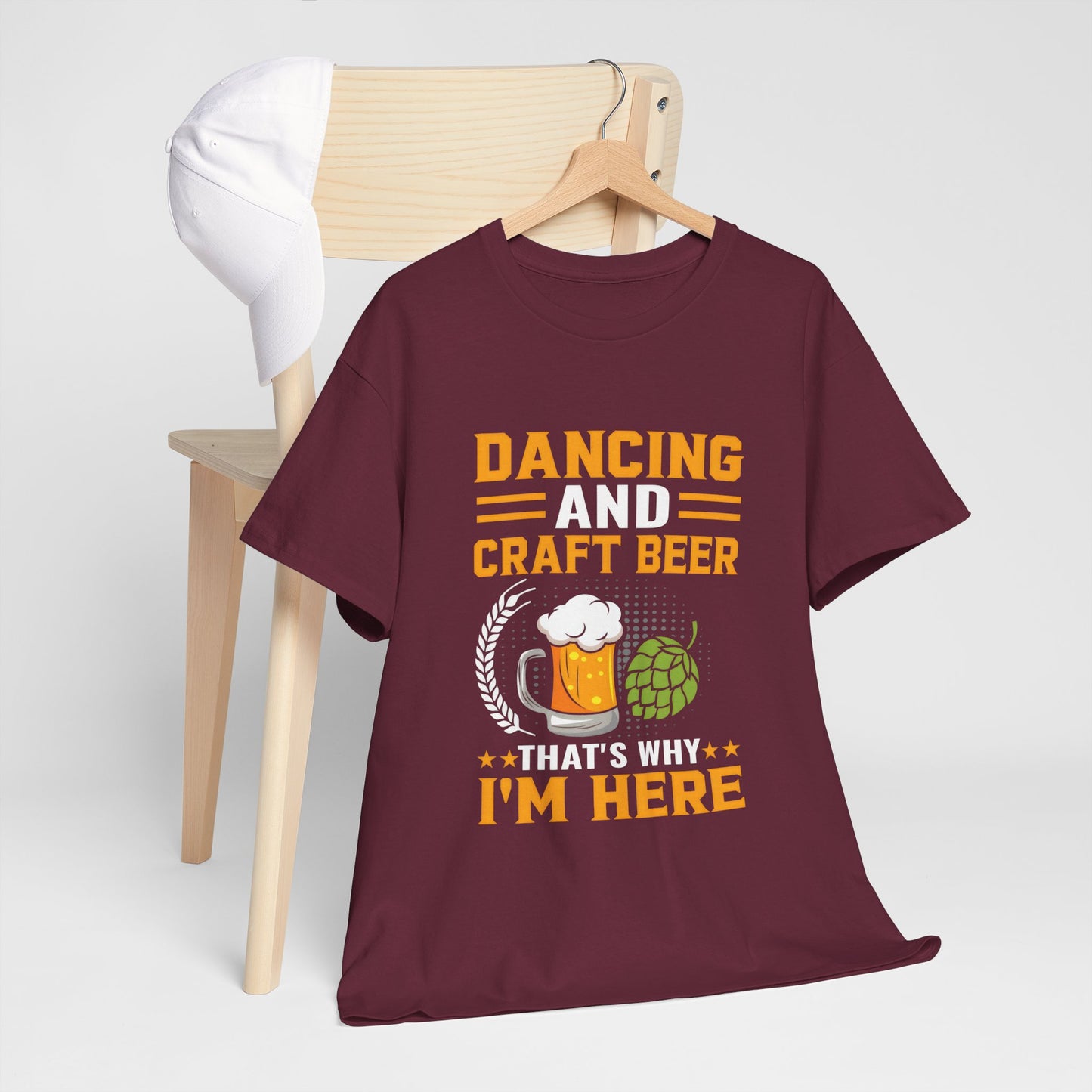 Funny Beer Slogan Tee, Dancing and Beer