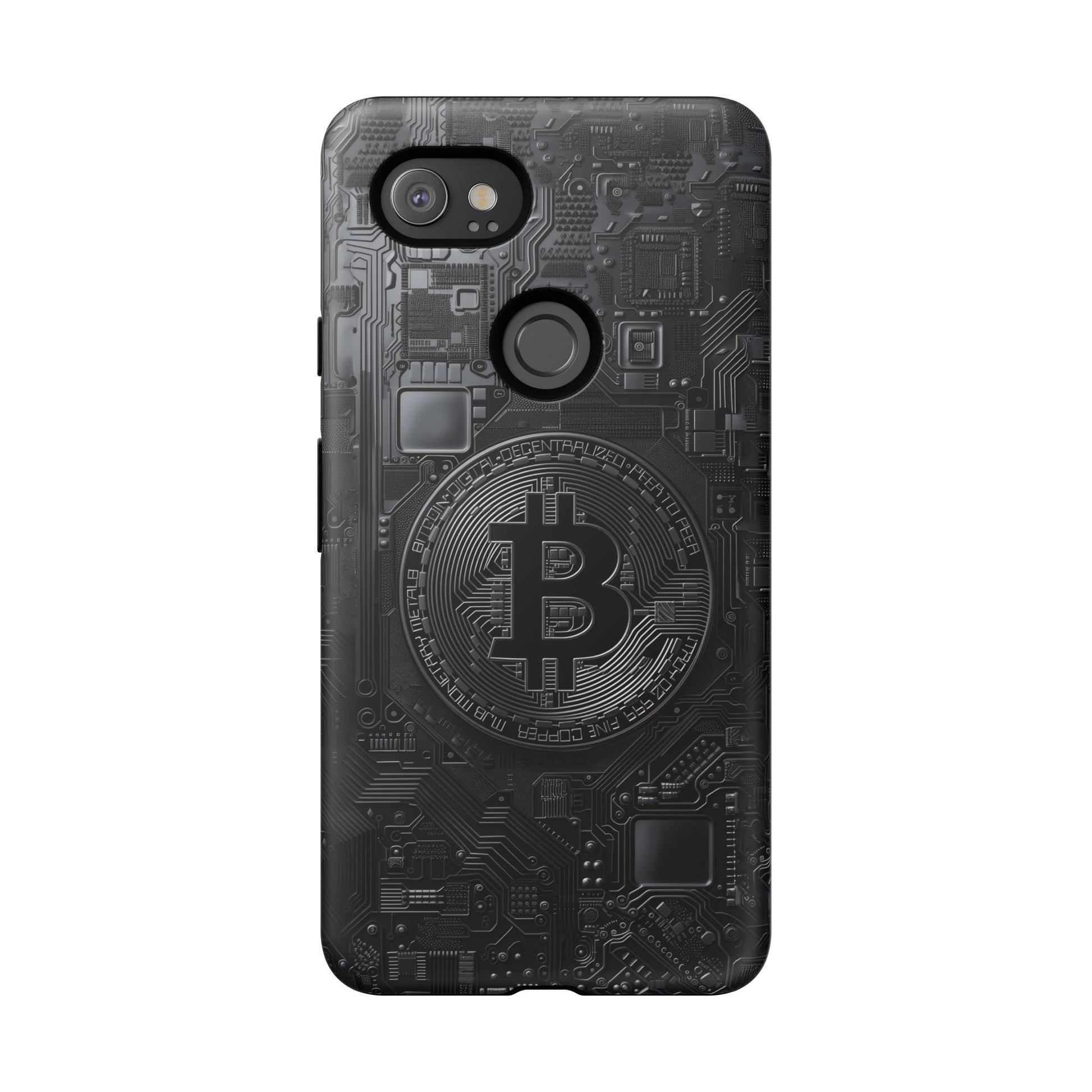 Bitcoin Google Pixel Tough Phone Case, Cryptocurrency Protection Cover