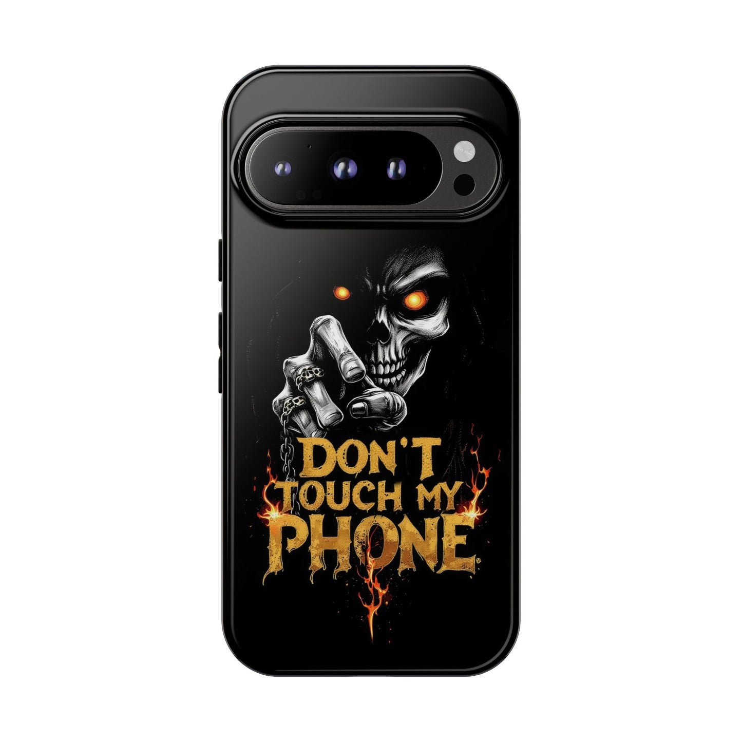 Skull Google Pixel Tough Cases, Don't Touch My Phone